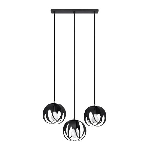 Suspension acier noir e27 - acier, 3