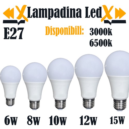 Lampadine led 3pz vari - 3pz, watt