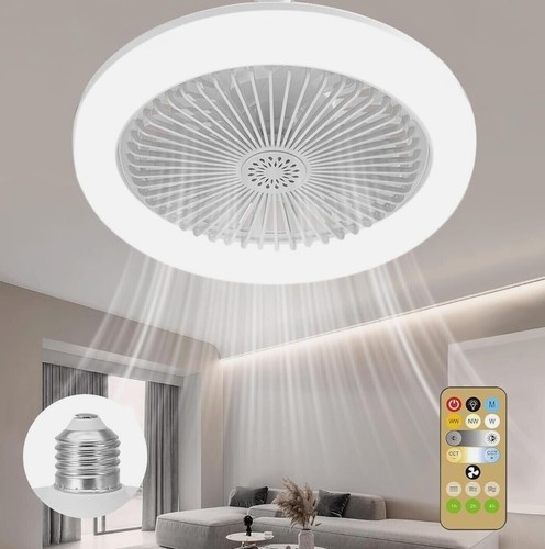 Plafoniera ventilatore led e27 - led,