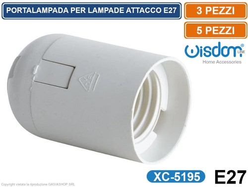 Portalampada plastica - in,
